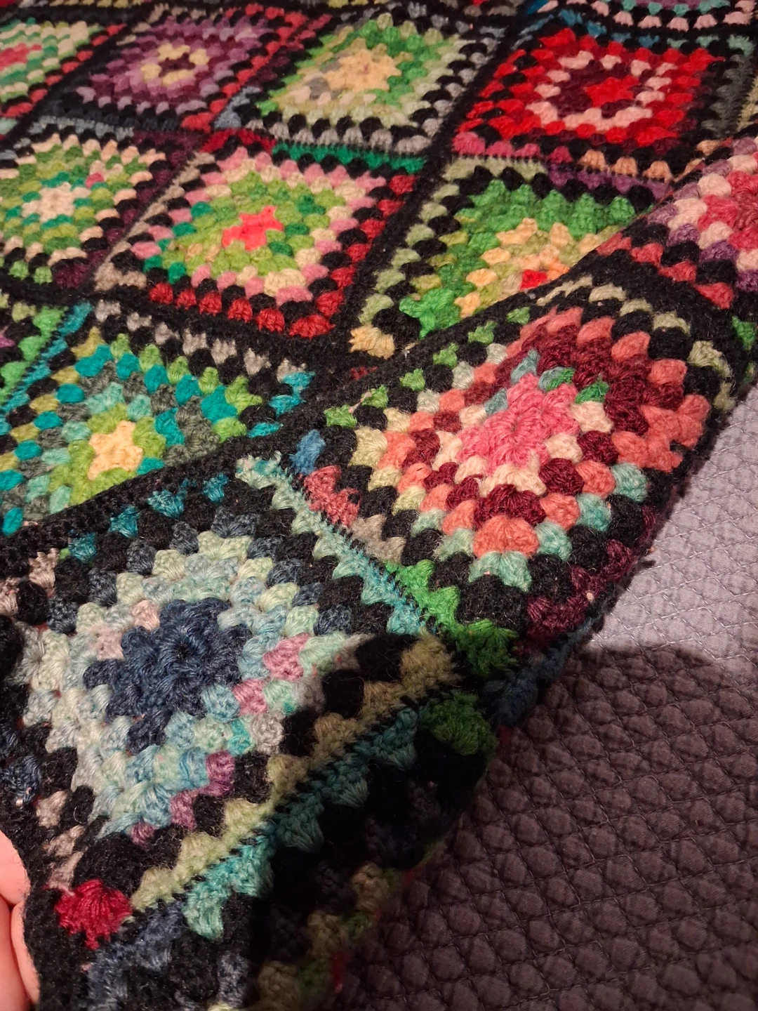 Handmade Crochet Granny Square Blanket - photo 4