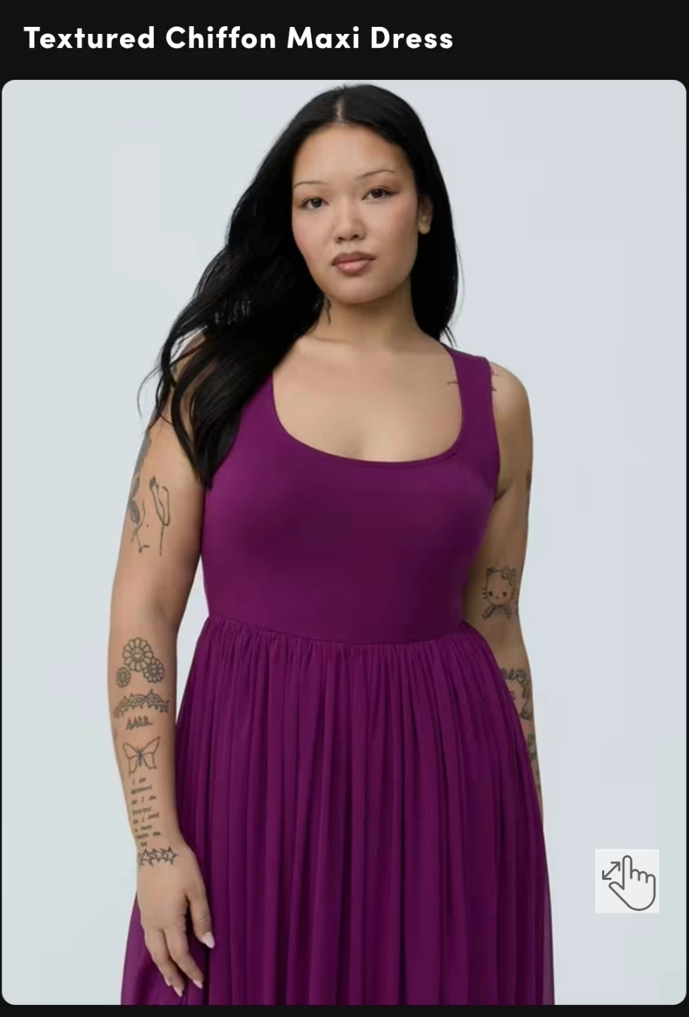 Torrid Textured Chiffon Maxi Dress Purple - photo 2