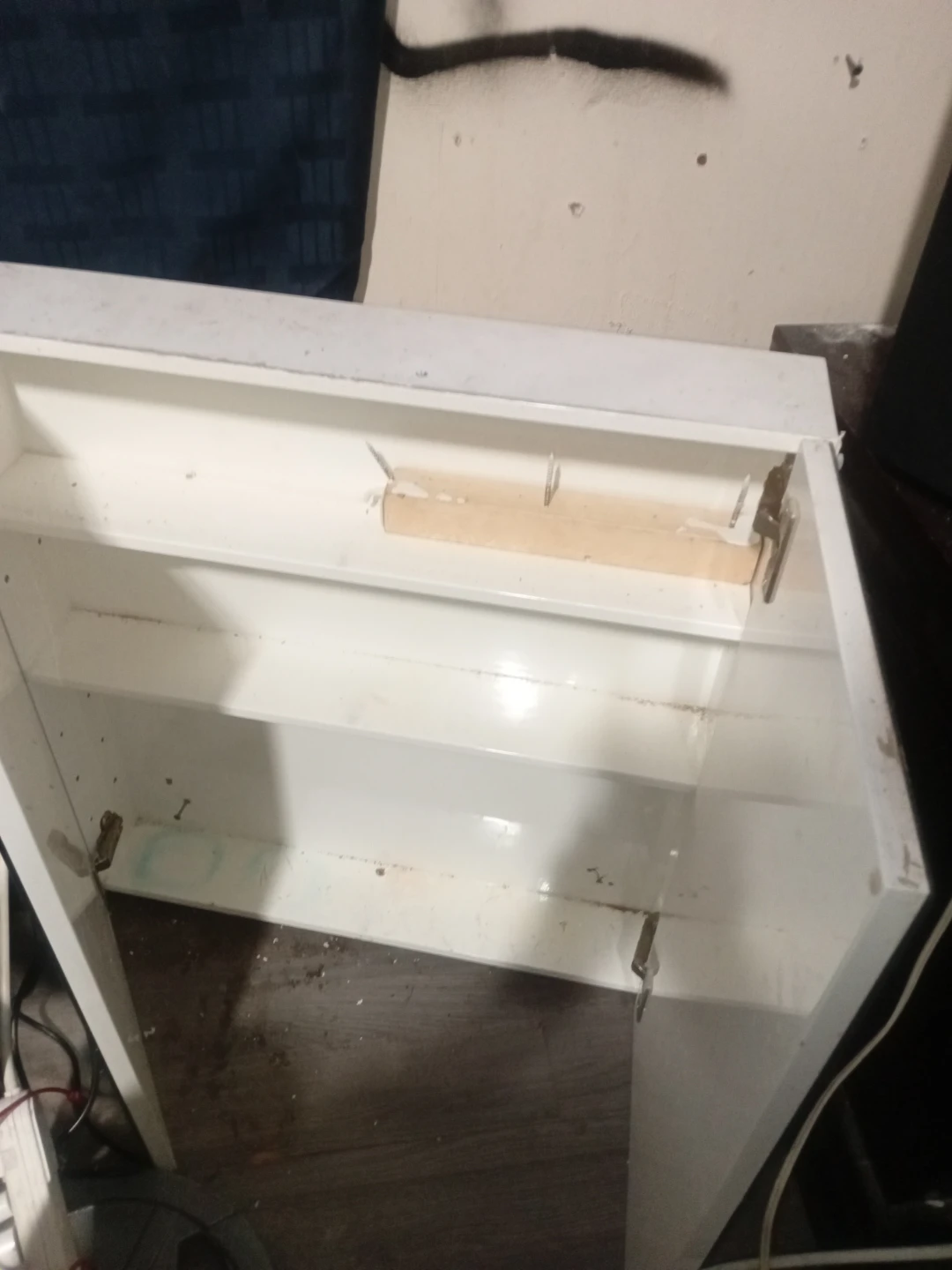 White Wall-Mount Medicine Cabinet with Mirror