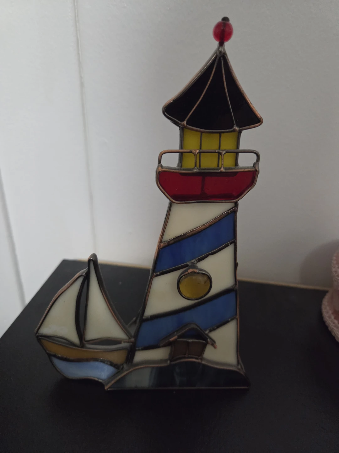 Lighthouse tea candle holder