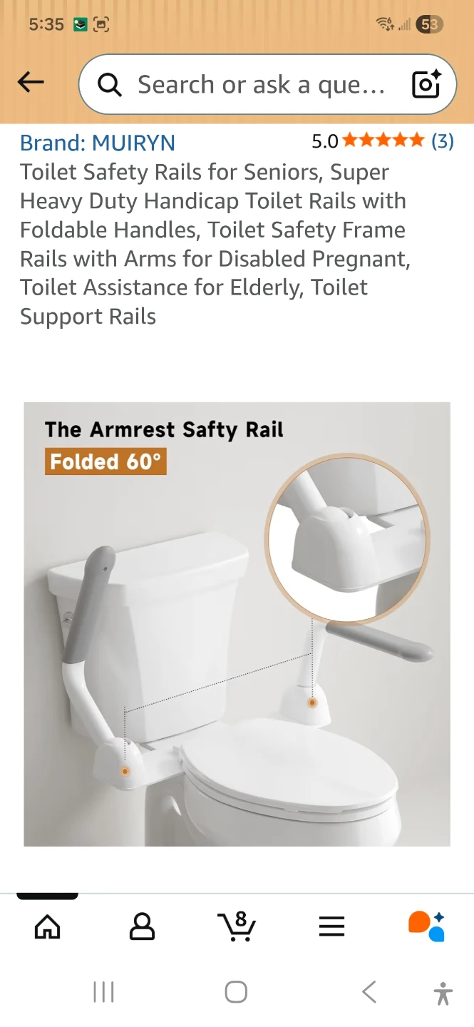MUIRYN Toilet Safety Rail - photo 2