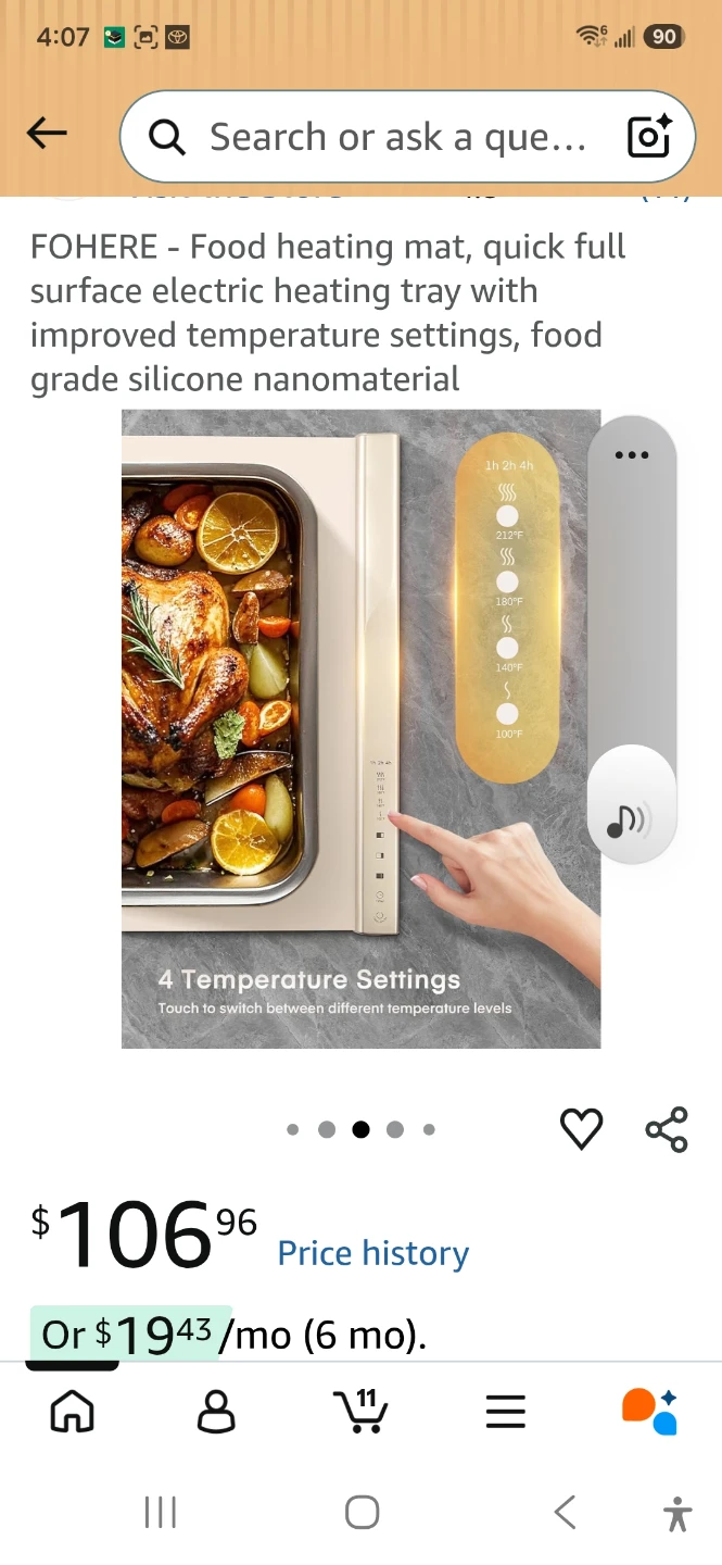 FOHERE Electric Food Warming Mat - photo 3