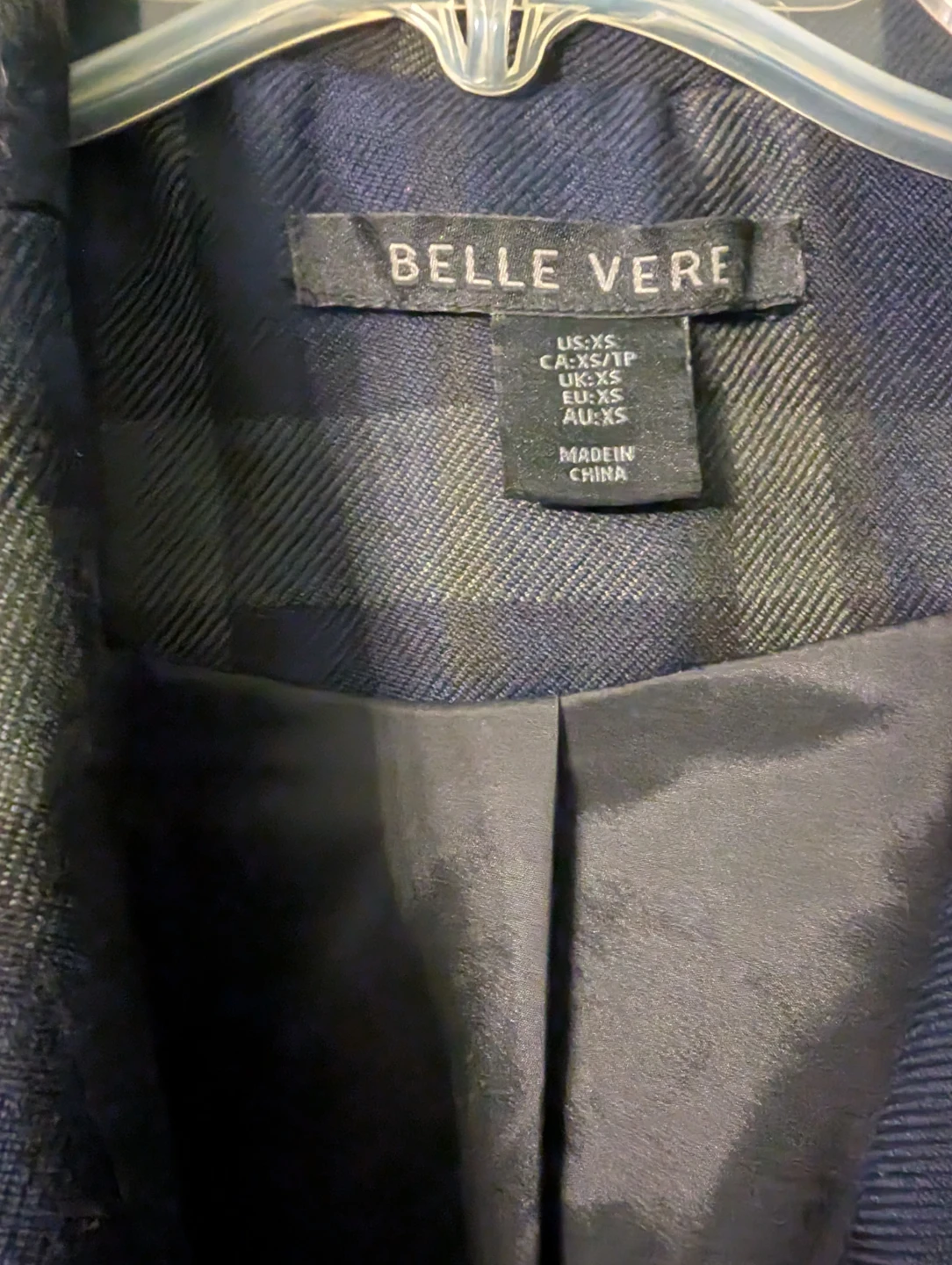 Belle Vere Tailored Plaid Tartan Blazer Jacket - photo 3
