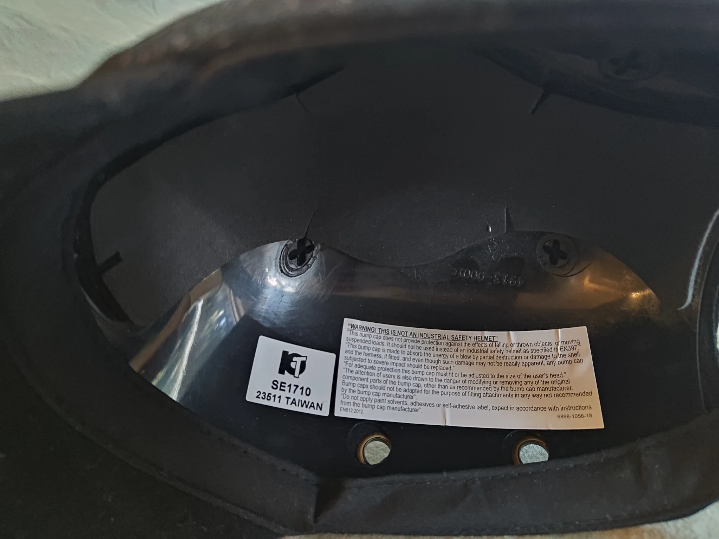 KT SE1710 Black Safety Bump Cap - photo 3