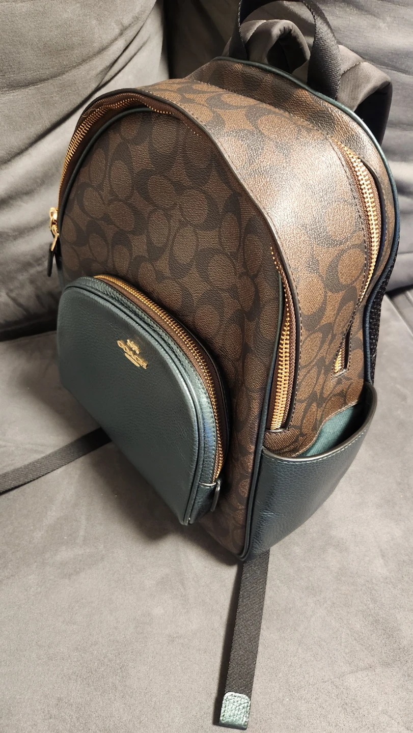 Coach Signature Canvas Backpack - photo 2