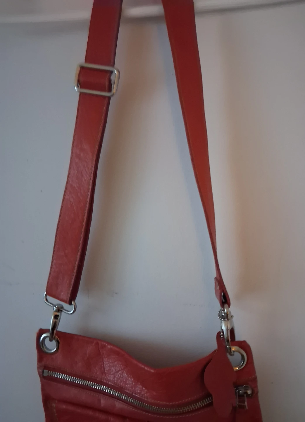 Roots Orange Leather Crossbody Bag - photo 5