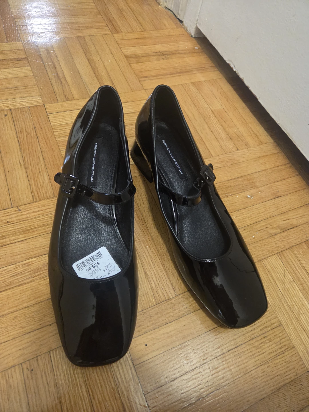 French Connection Patent Mary Jane Heels