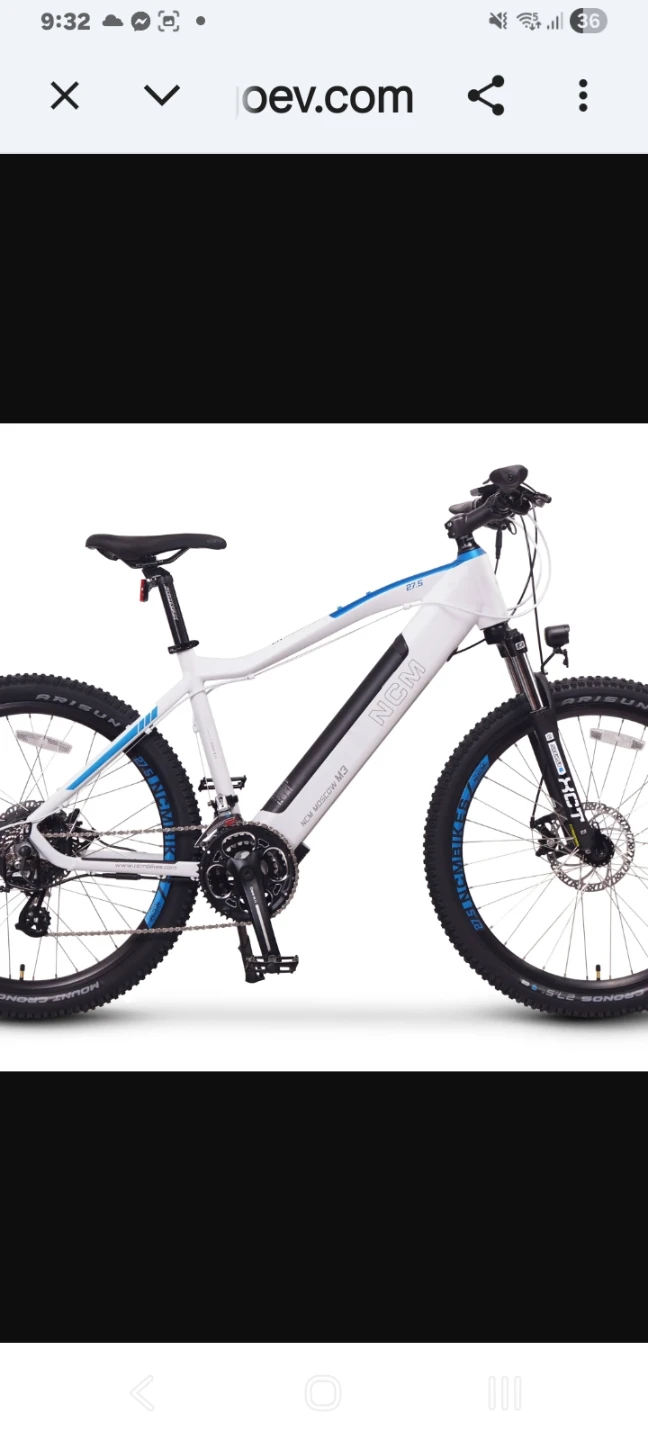 NCM Moscow M3 Electric Mountain Bike 27.5 inch