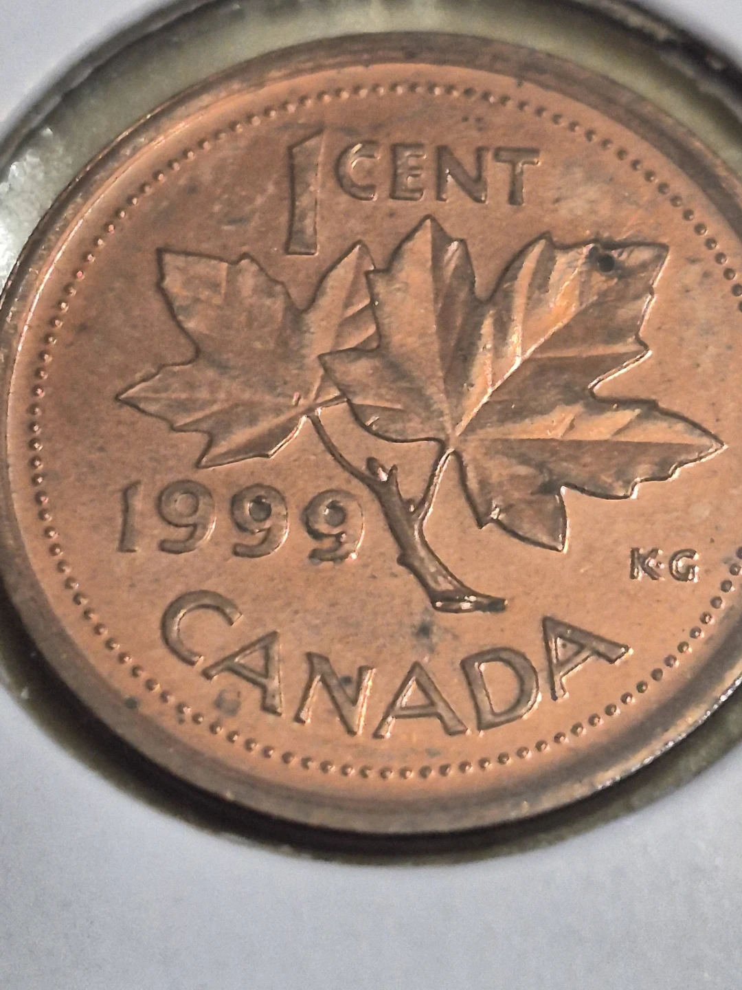 1999 Canadian 1 Cent Coin
