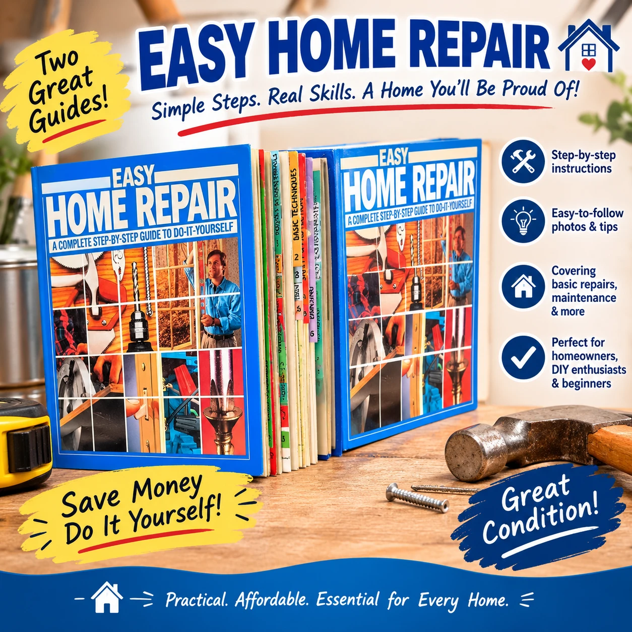 🛠Easy Home Repair Guide Binder 🛠