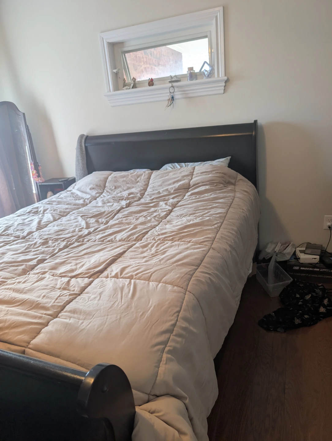Black Sleigh Bed Frame