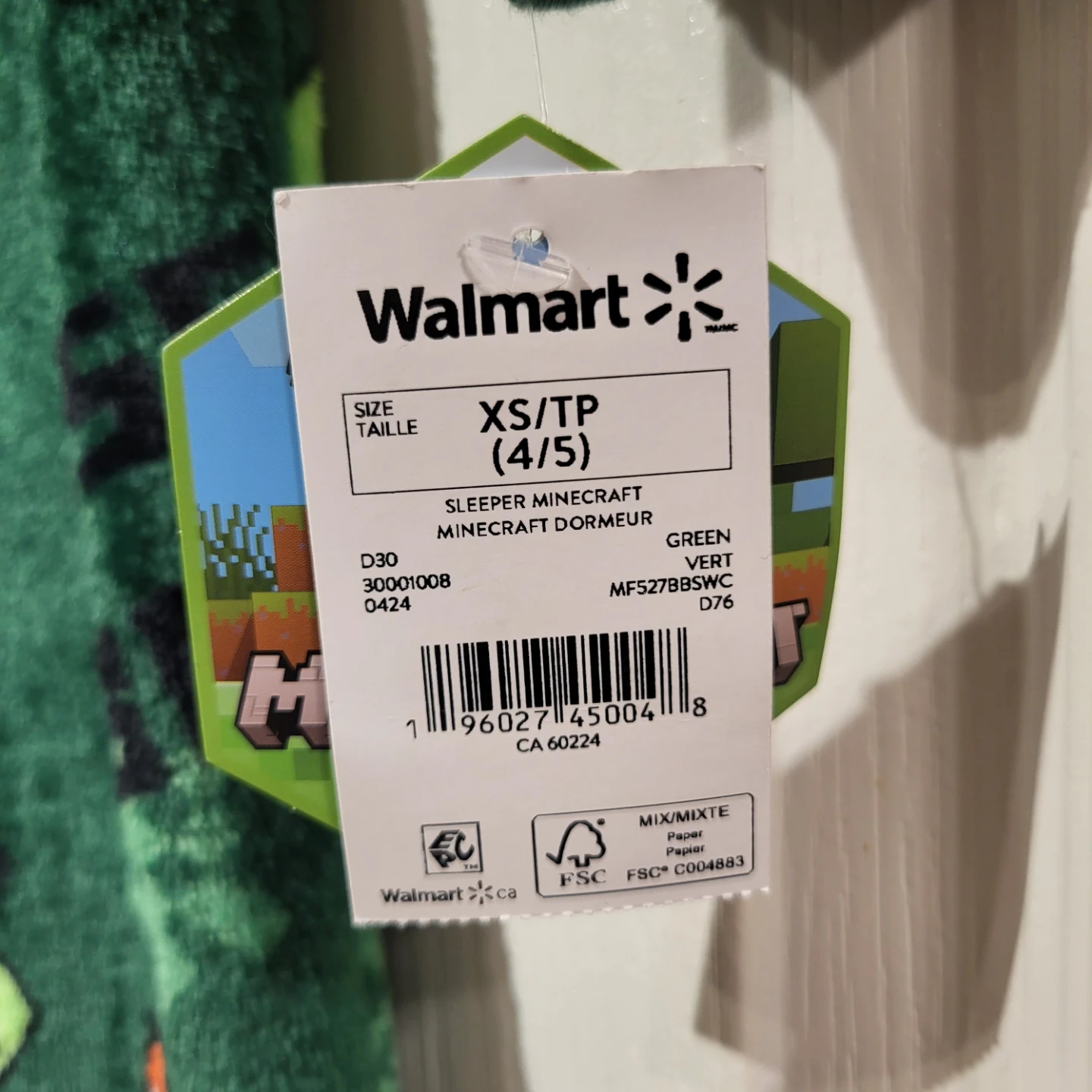 Minecraft Sleeper Green XS (4/5) - photo 2