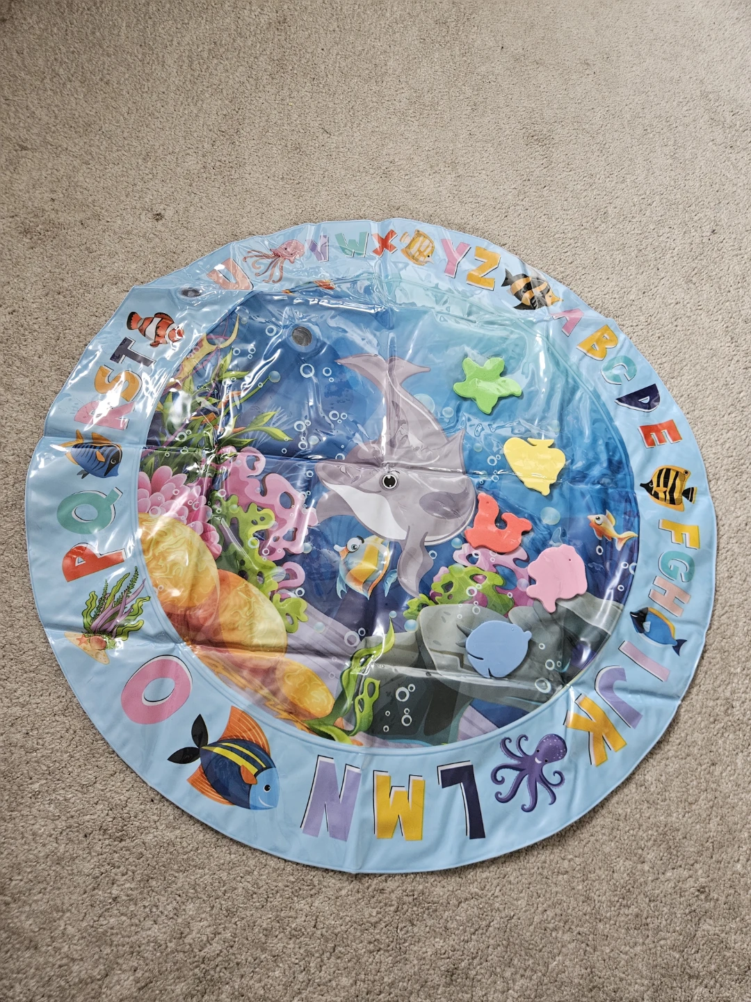 Inflatable Ocean-Alphabet Water Play Mat