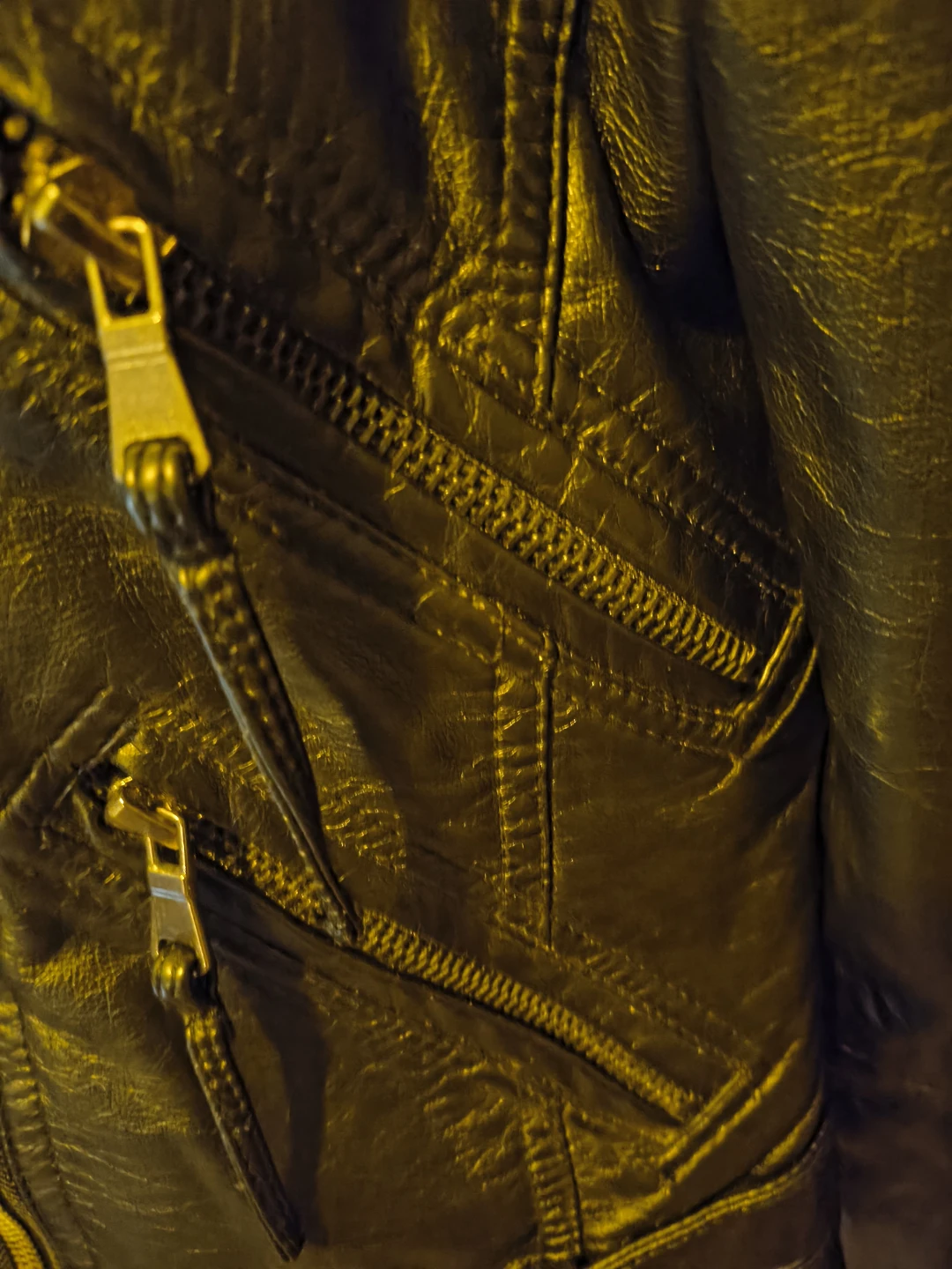 Black Superman Leather Jacket - photo 5