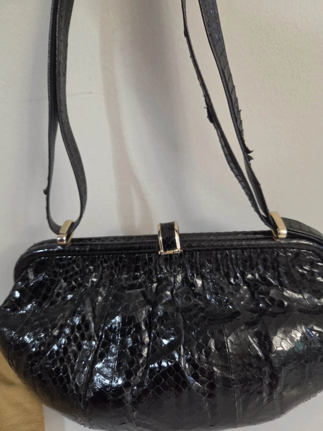 Linea Giemme Black Snakeskin Handbag - photo 4