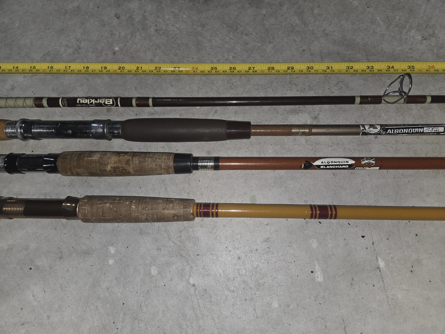 Set of 4 vintage fishing rods - photo 2