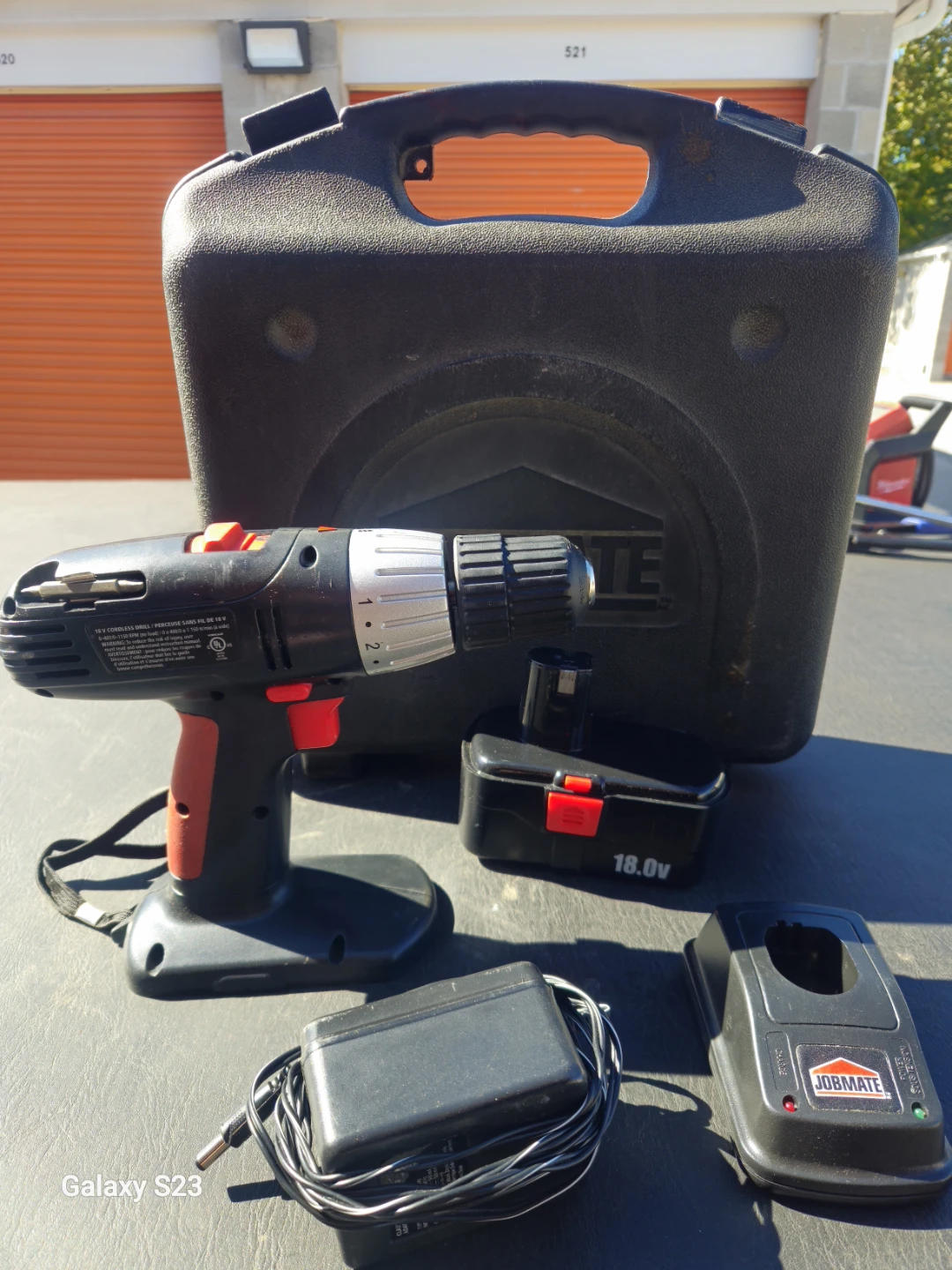 Jobmate 18V Cordless Drill with Case