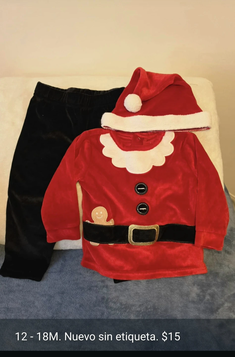 Baby Santa Costume Set
