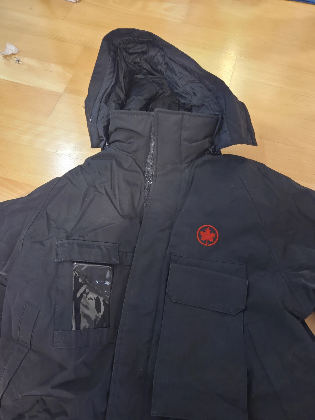 Black winter work parka - photo 3