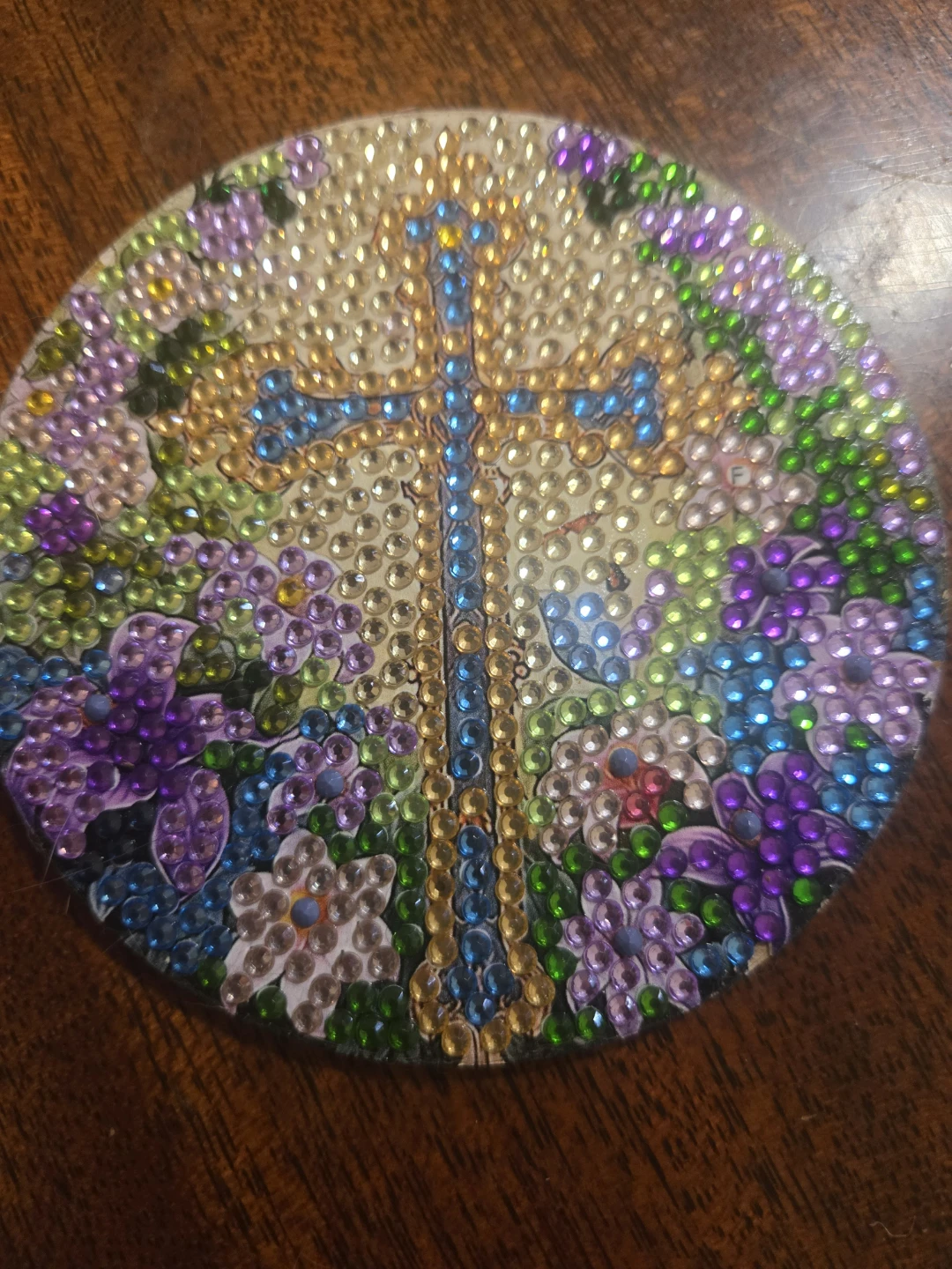 Diamond Painting Coaster Cross Design