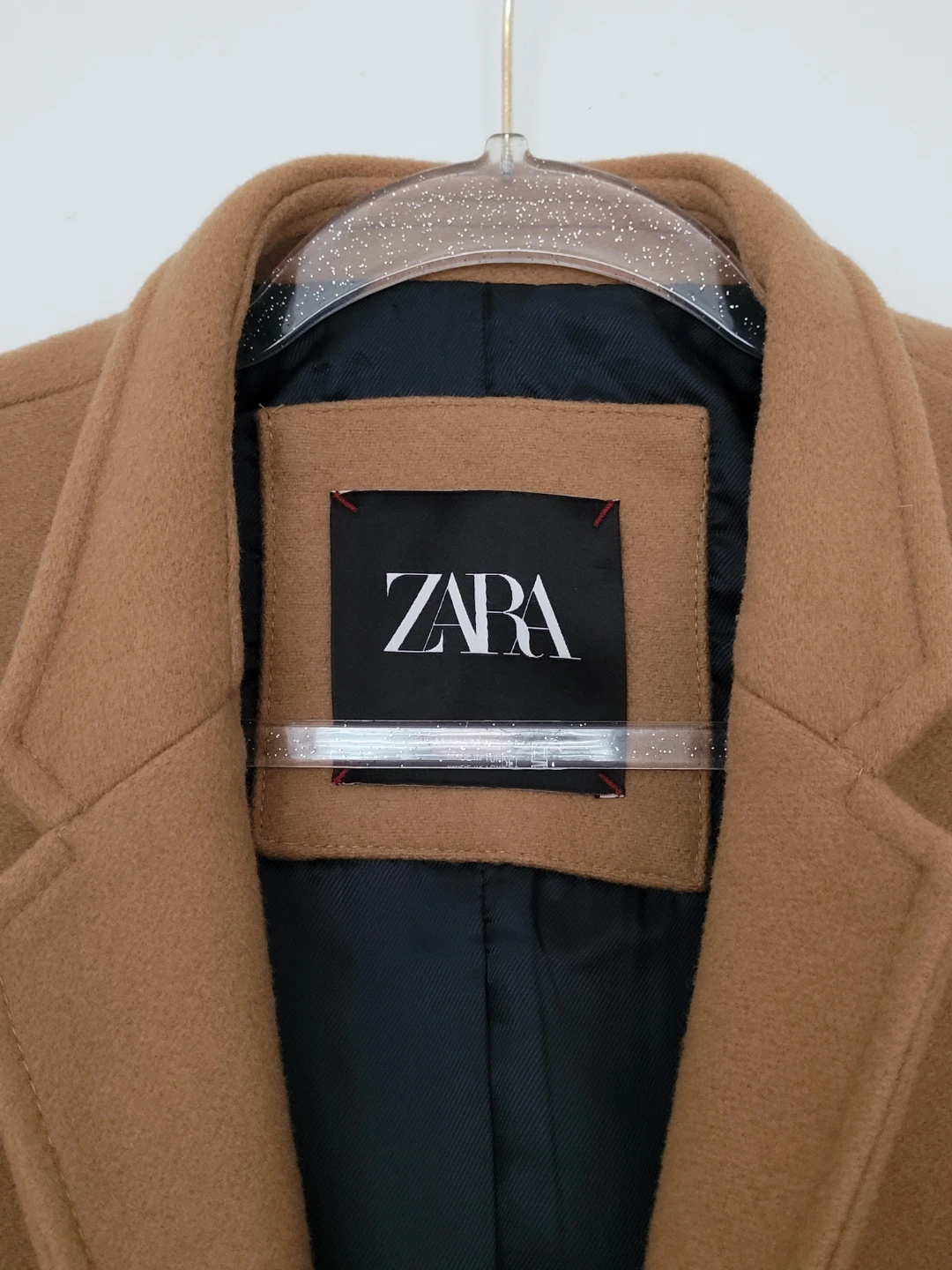 Men's ZARA Tan Wool Coat - photo 3