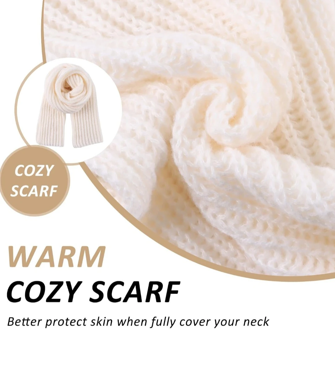 Peecabe Chunky Knit Winter Scarf - photo 2