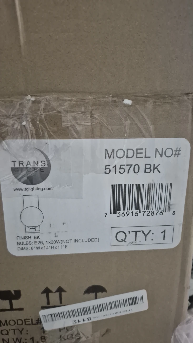 Trans Globe 51570 BK Wall Sconce - photo 4
