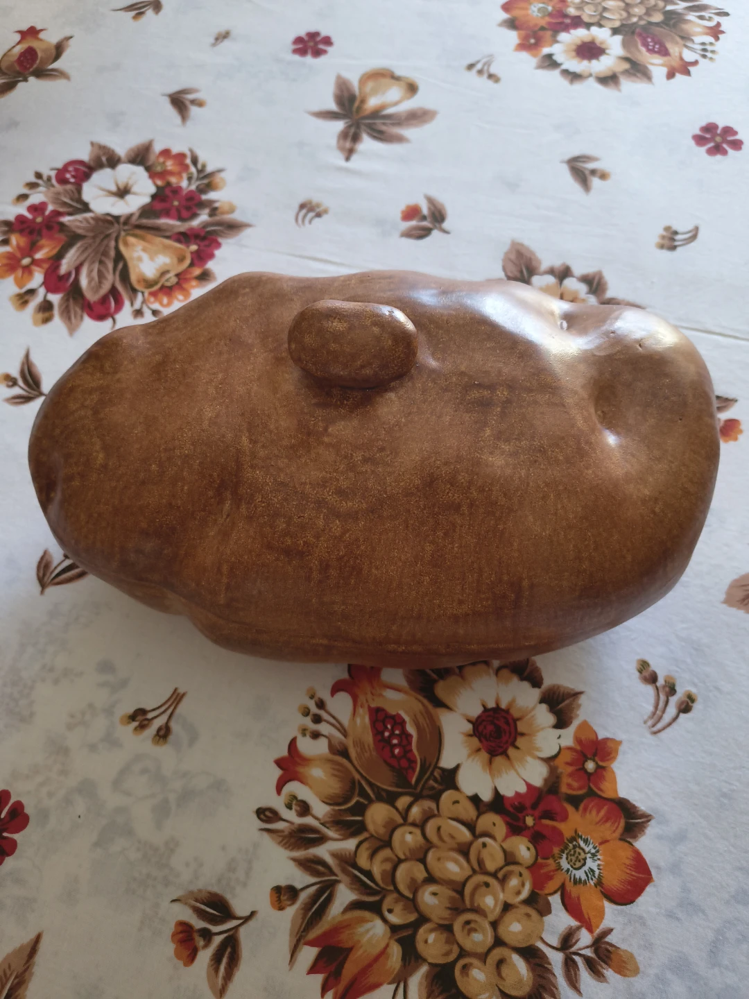 Vintage Ceramic Potato-Shaped Baker