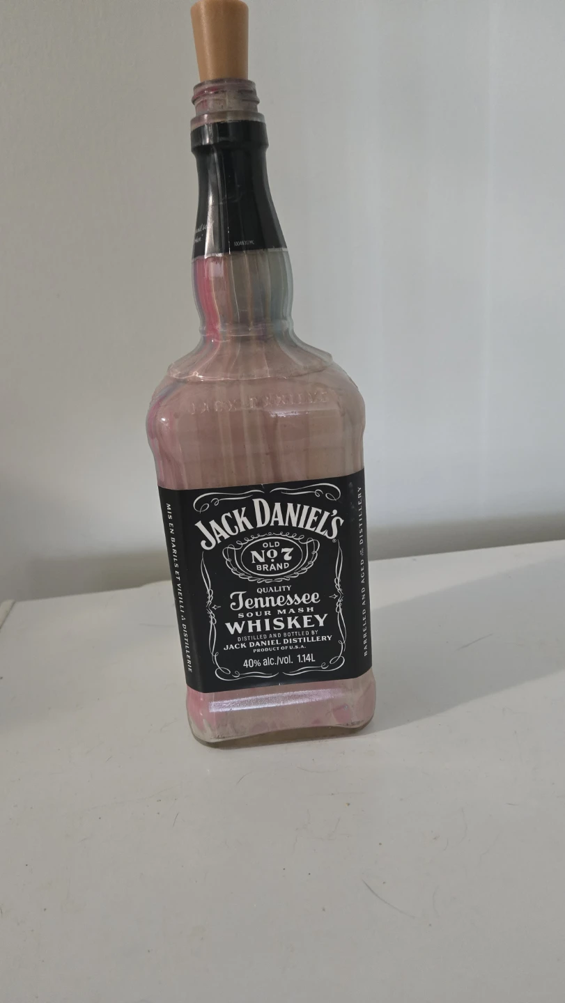 Hand-Painted Glass Bottle Lamp — One-of-a-Kind Home Decor - photo 2