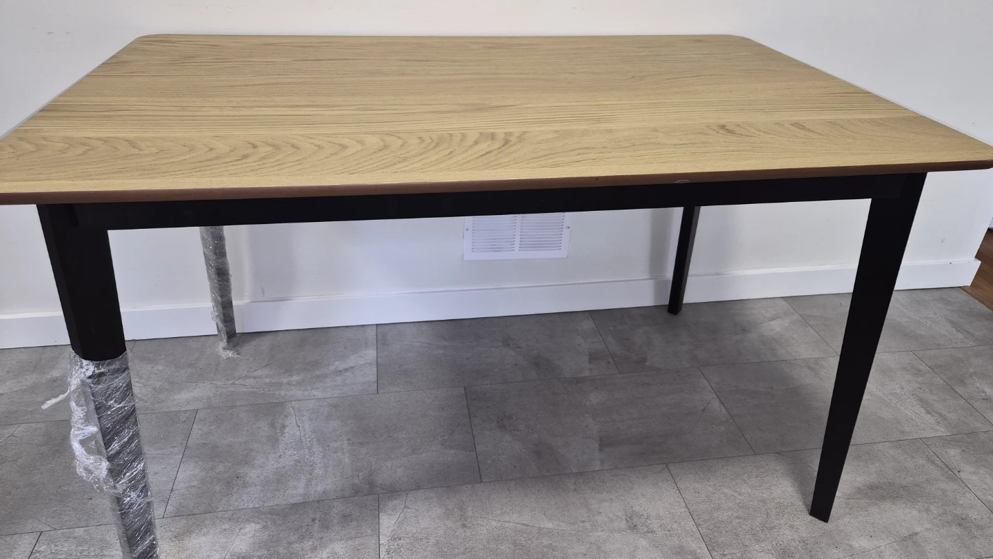 Modern Wood Look Dining Table - photo 2