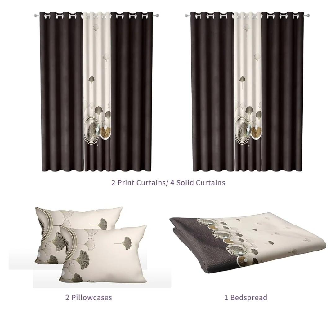 9PC Cal King Size Leaf Bedding Set - photo 2