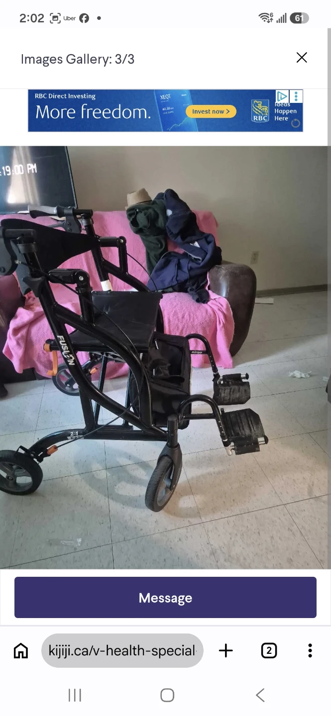 Airgo Fusion 2-in-1 Rollator and Transport Chair - photo 2