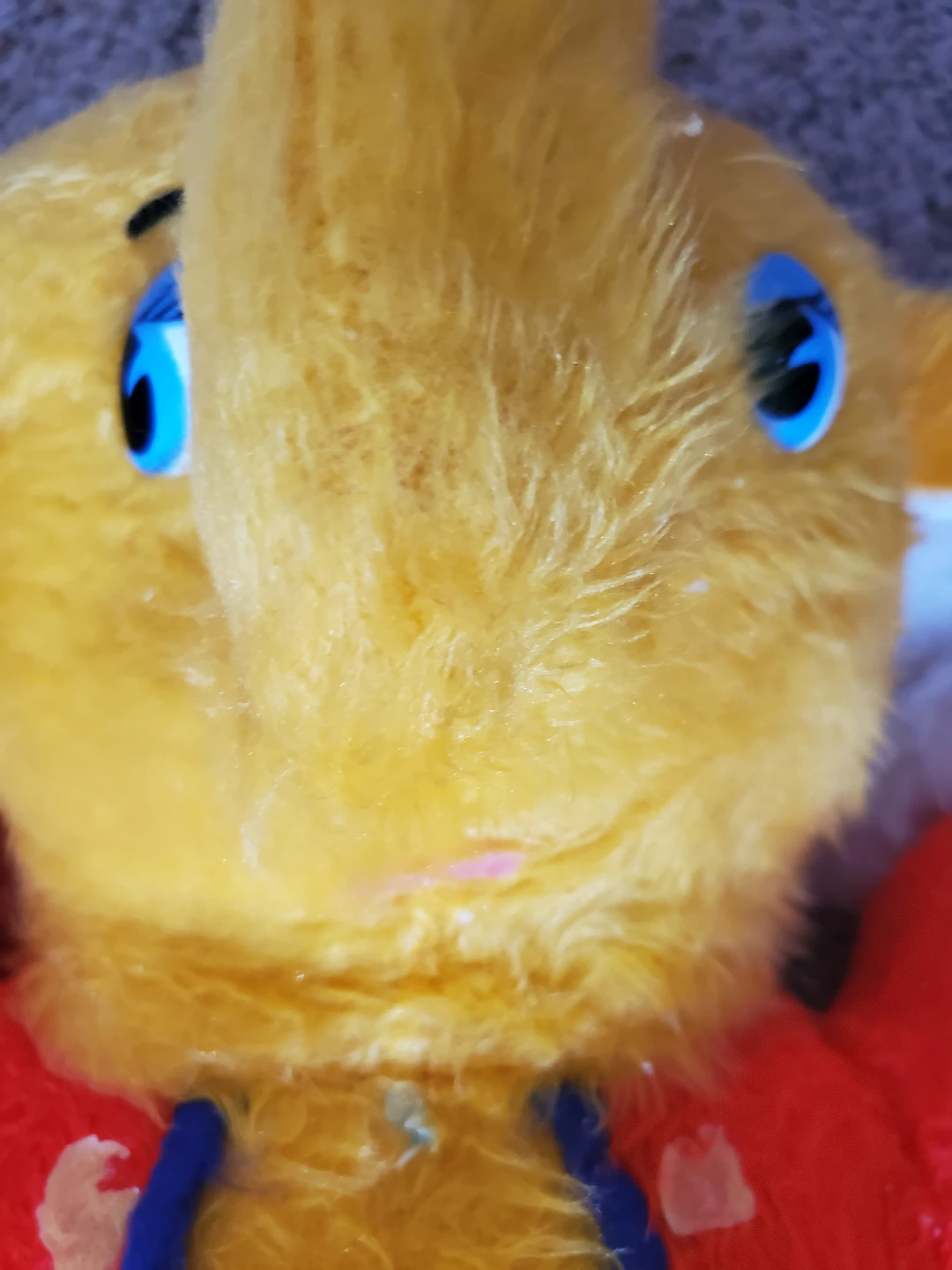 Vintage Yellow Elephant Plush Toy - photo 3