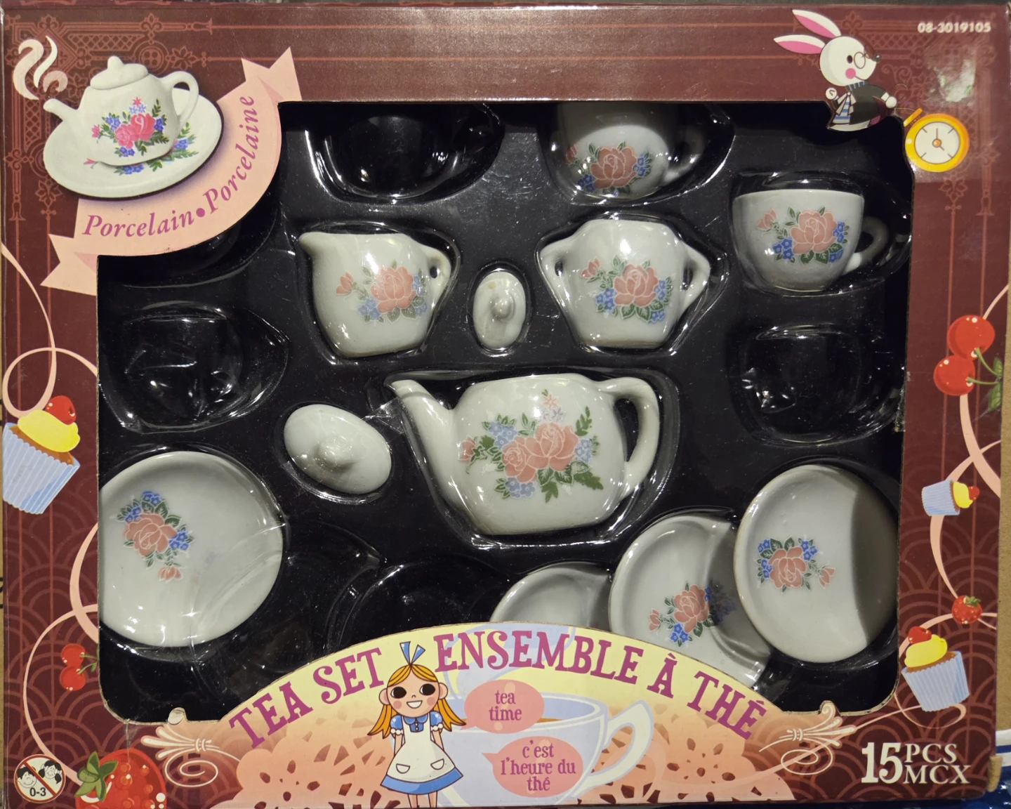 15-Piece Porcelain Tea Set (for kids)