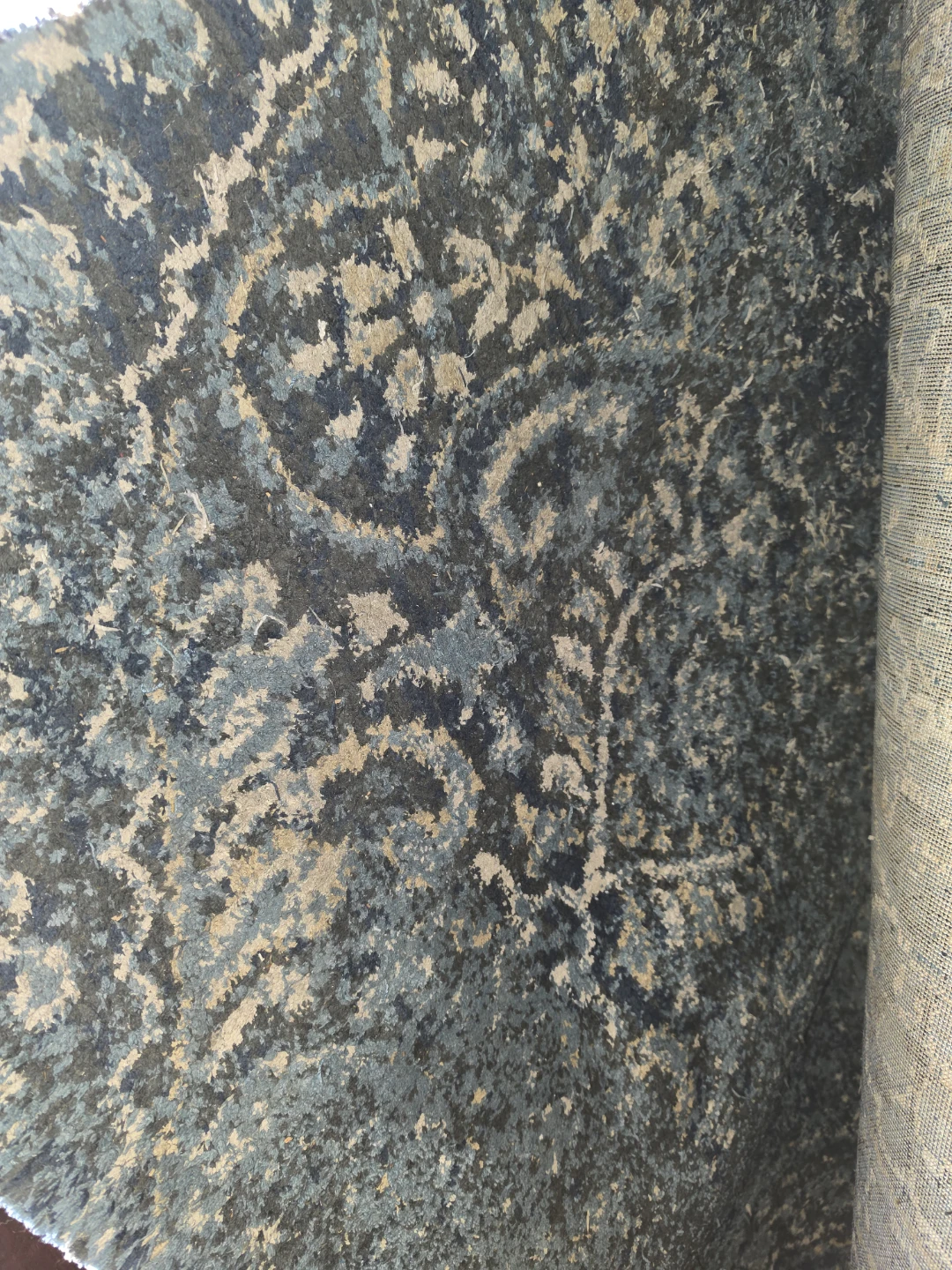 Oversize Blue Paisley Rug 8×11 - photo 2