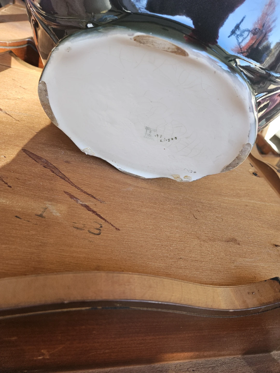 Vintage Floral Ceramic Wash Basin - photo 4