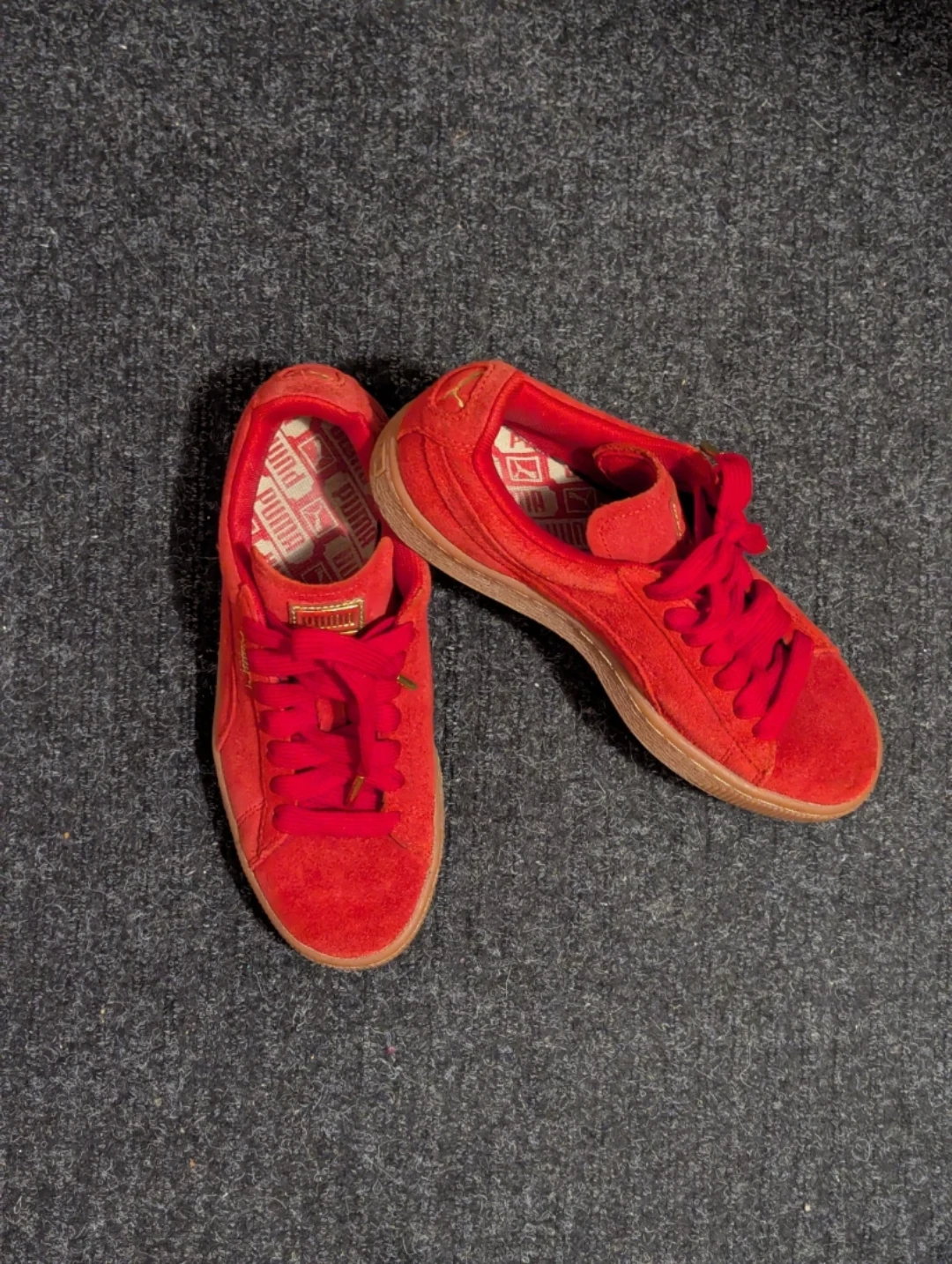 Puma Suede Classic Red Sneakers SZ 6 - photo 2