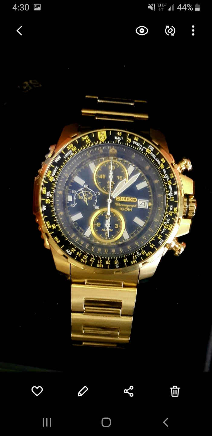 Seiko Flightmaster Watch - Model #SNA414P1 - photo 2