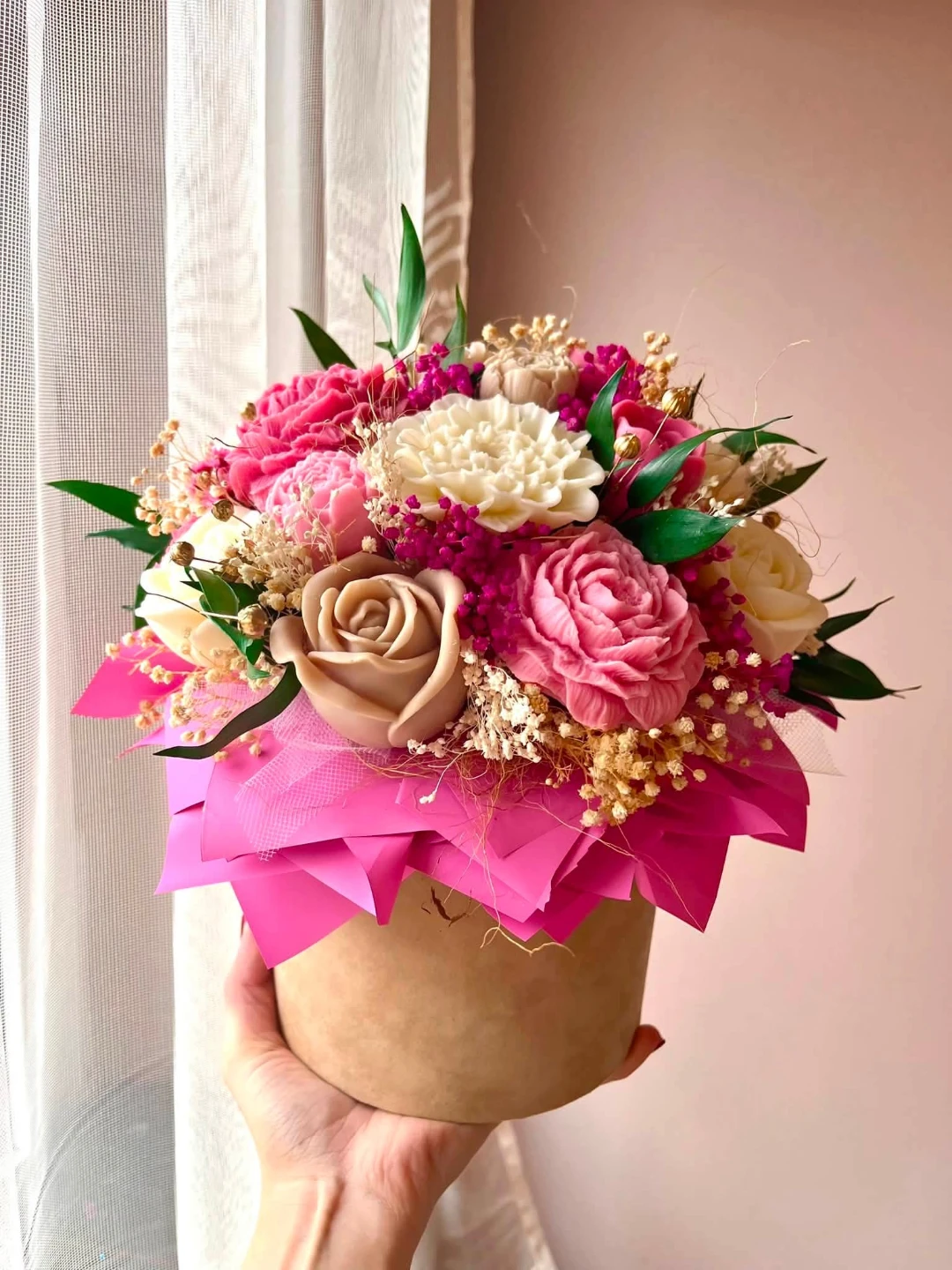Handcrafted decorative flower  arrangement - photo 4