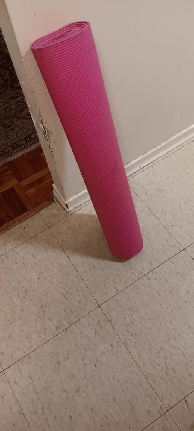 Pink yoga mat with inspirational quote - photo 2