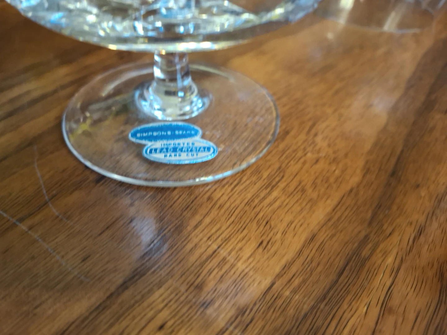 Simpsons-Sears lead crystal glasses - photo 5