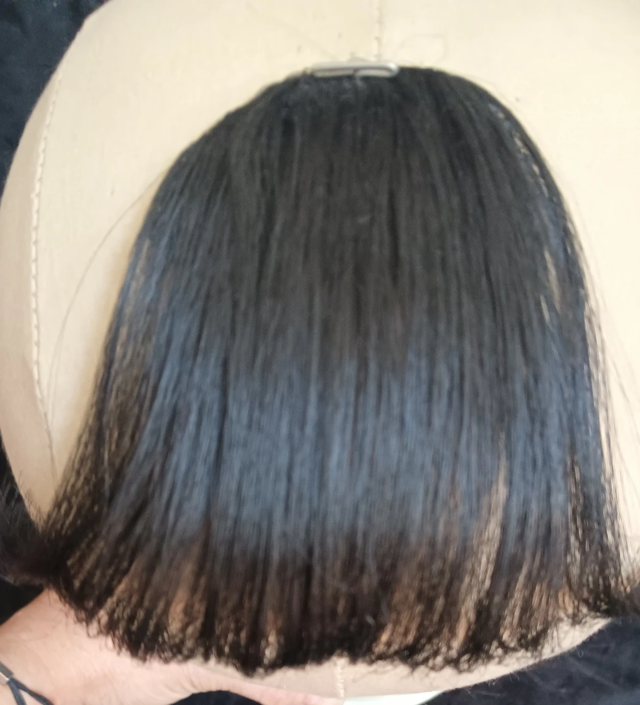 Synthetic Black Clip-in Hair Bangs Color 1B - photo 2