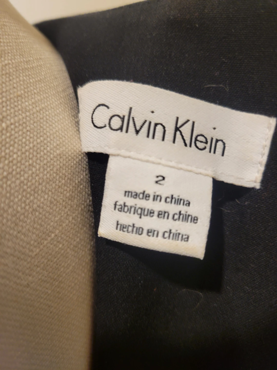 Calvin Klein Sleeveless Dress Black and White Size 2 - photo 2
