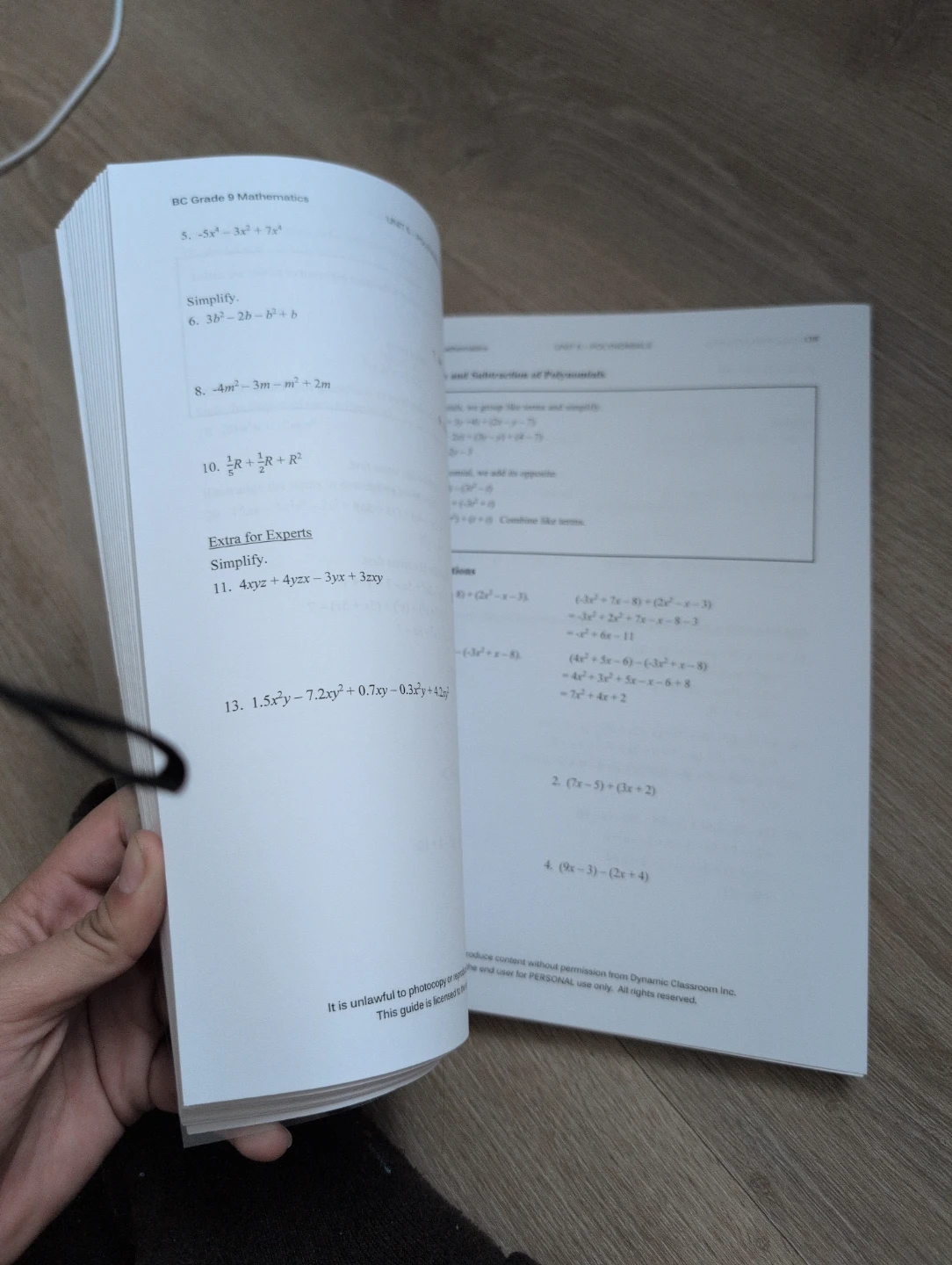 Dynamic Math 9 British Columbia Edition Workbook - photo 2