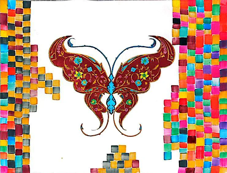 Colorful Butterfly Artwork