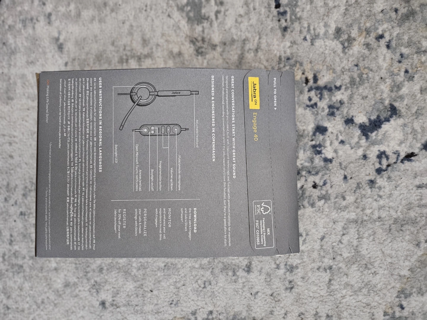 Jabra Engage 40 Wired Headset - photo 2
