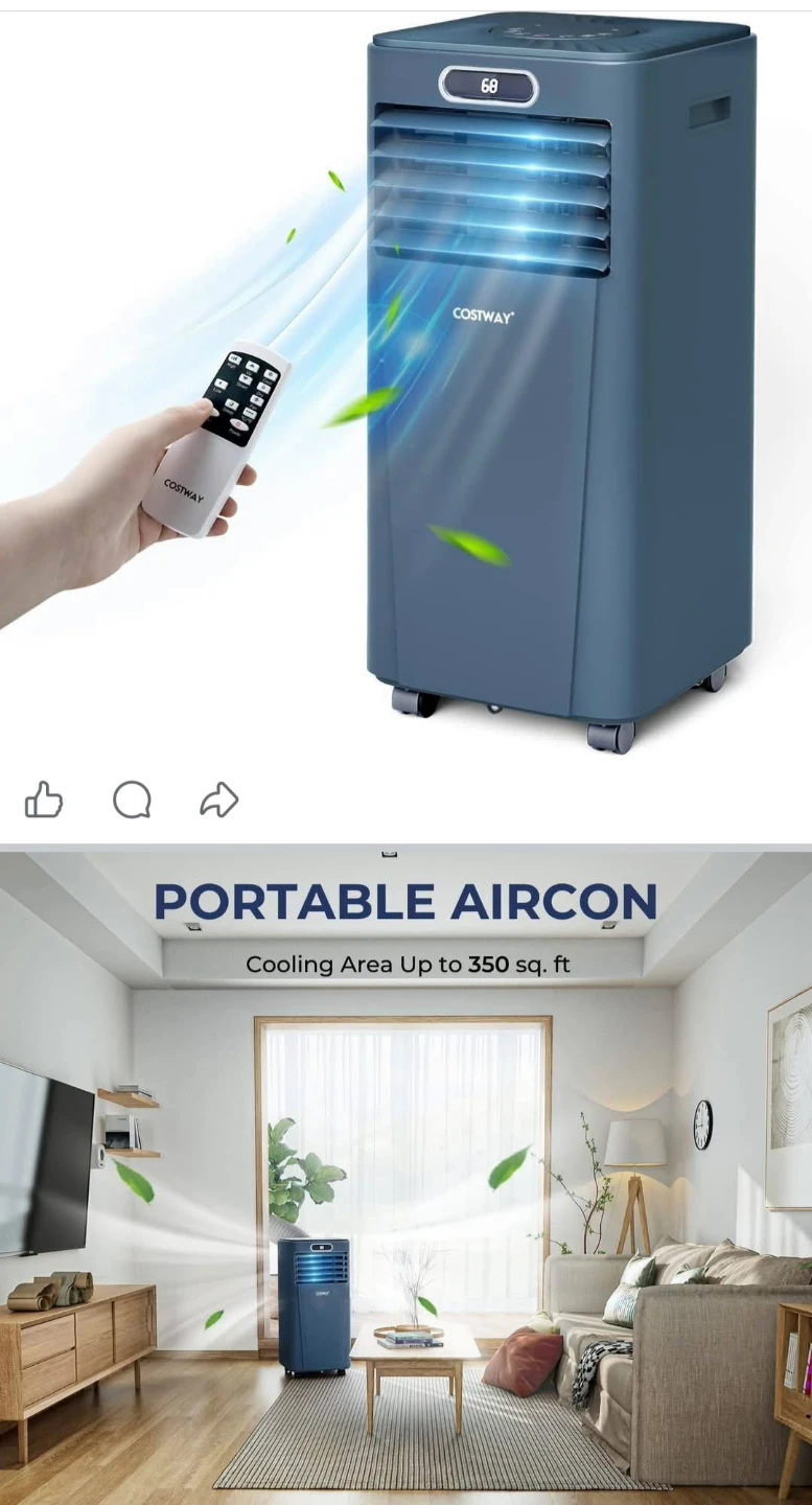 Costway Portable Air Conditioner 10,000 BTU