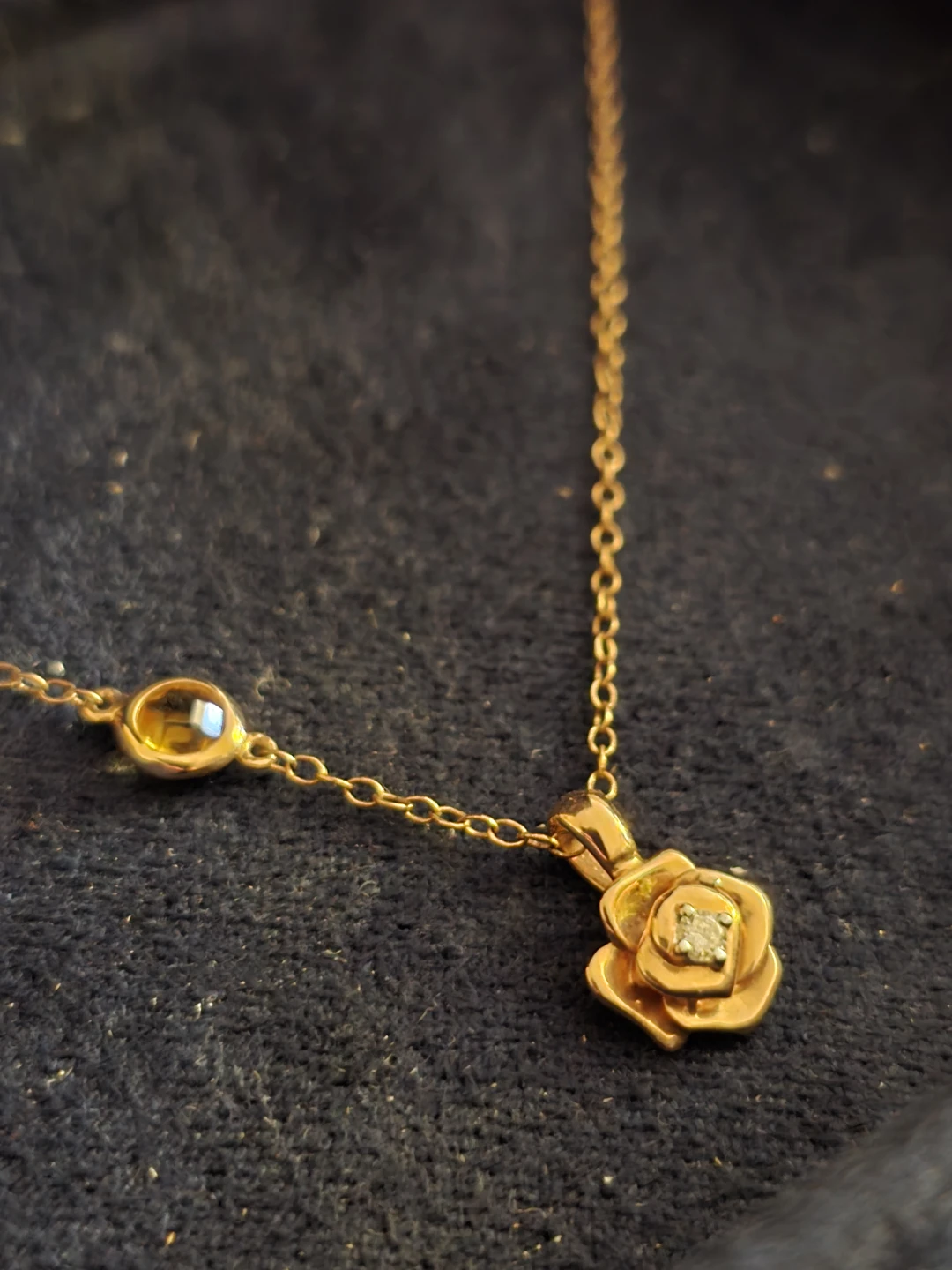 Rose gold Enchanted by Disney Belle Rose Necklace - photo 2