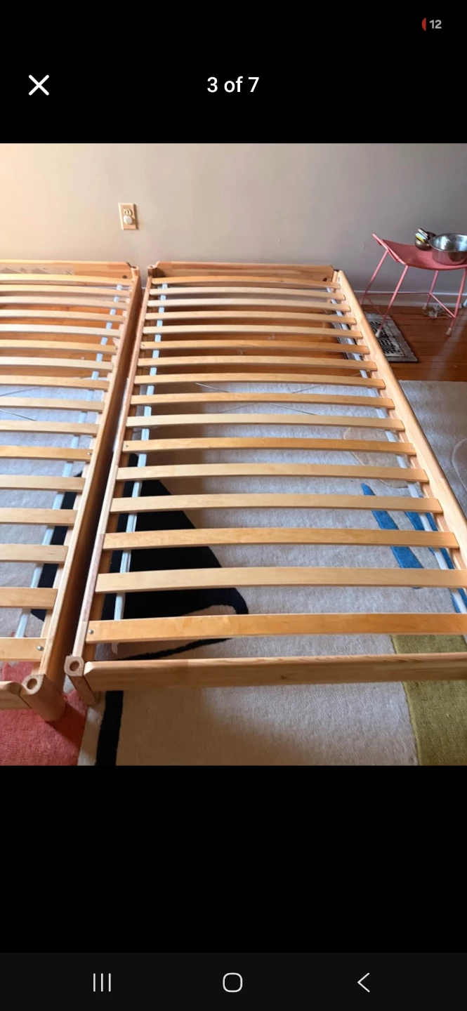 2 twin size IKEA Utåker Stackable Bed Frames - photo 2