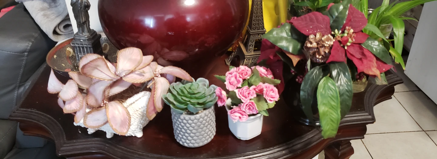 Set of 4 Decorative Artificial Plants